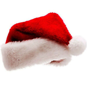 Christmas Party Baby Adult Santa Hat Red And White Xmas Cap for Santa Claus Gift