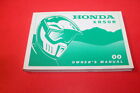 Oem Honda Motorcycle Owners Manual 2000 Xr50r 00X31-Gel-6001