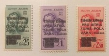 EMISSIONI LOCALI C.L.N. TRIESTE LIBERA PRO ISTRIA FIUME POLA ZARA COMPLETA VEDI