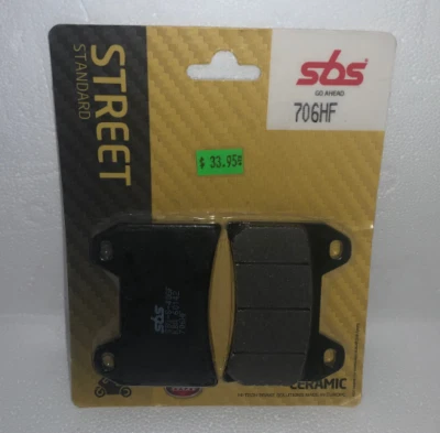 SBS 706HF Ceramic Front Brake Pads KTM Super Adventure R S Moto Guzzi BMW F800GT Foto 1 de 2