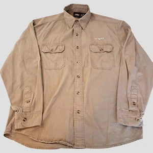 Camicia da lavoro uomo Prairie Mountain con bottoni M verde "Alaska" ricamata outdoor - Foto 1 di 7