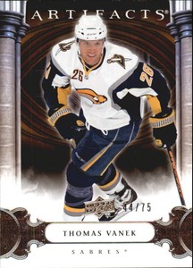 2009-10 Artifacts Buffalo Sabres Hockey Card #27 Thomas Vanek