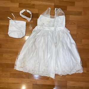 Formal White Dress ( Kids Size 12 )