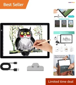 Lightweight Diamond Painting Light Pad with 3 Brightness Levels - USB Powered - Picture 1 of 8