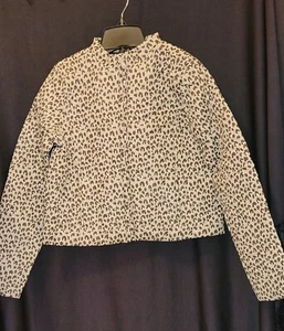 NWT GIRLS GYMBOREE JACKET, SIZE XL 14, ANIMAL PRINT, FULL ZIP - Picture 1 of 4