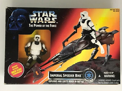 STAR WARS The Power Of The Force "Imperial Speeder Bike" KENNER de Japón *NUEVO* Foto 1 de 4