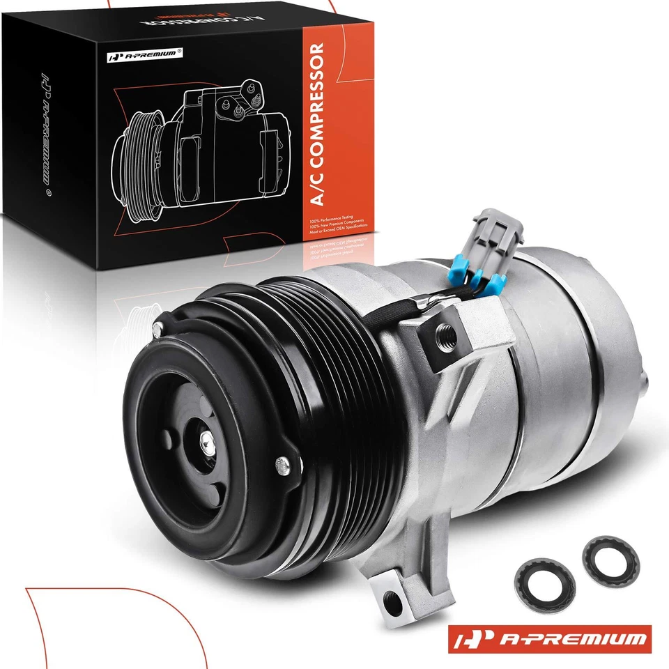 Compresor de aire acondicionado A-Premium con embrague para Chevrolet P30 GMC P3500 Cadillac DeVille Foto 1 de 4