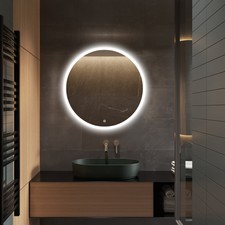 600x600mm Beleuchteter LED-Badezimmerspiegel [IP44] mit Bluetooth-Lautsprecher