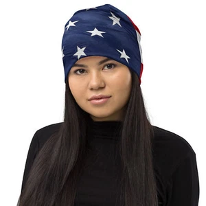 Embrace Your Patriotism: American Flag Pattern Beanie for Unmatched Style - Picture 1 of 13