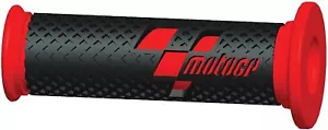 Bike It Motogp Premium Motorrad Rennen Griffe - Schwarz Rot - Picture 1 of 1