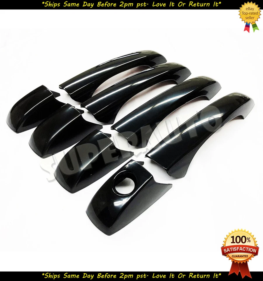 Черные накладки на дверные ручки отделка Journey Avenger для Chrysler 300 2004-2010 годов выпуска 8 шт. - Изображение 1 из 1