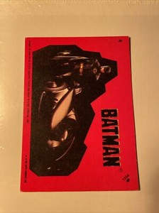 1989 Topps Batman - Stickers #4 Batmobile NM