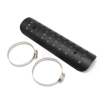 Metal Motorcycle Exhaust Heat Shield Muffler Pipe Cover Guard Hole Protector - Image 1 of 4