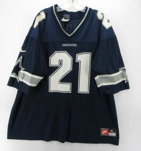 VINTAGE Deion Sanders Dallas Cowboys Jersey Men XL Blue Nike NFL 90s Coach Prime - Picture 1 of 12