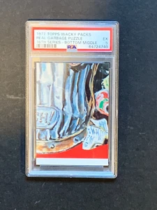 1976 Topps Wacky Packages 16th Series 16 Bottom Middle Checklist Puzzle PSA 5 EX - Picture 1 of 2