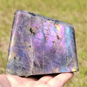 Top Natural Labradorite Mineral Specimen Quartz Crystal Reiki Repair Gems 694g - Picture 1 of 19