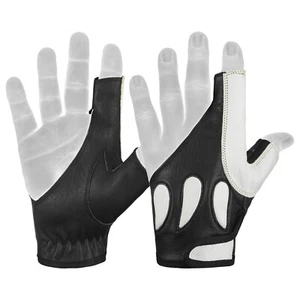 Italian Archery Bow Glove Left hand "Black, Brown , Dark Brown " - Picture 1 of 15
