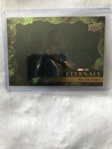 2023 UD Marvel Eternals Green Parallel Base Card # 17 Will This Work? (SP) - Picture 1 of 2