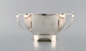 Henry Wilkinson. English silversmith, Sheffield. Modernist silver bowl, 1930/40s - Picture 1 of 7