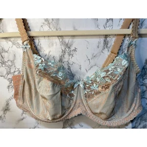 Fantasie Vintage Style Lace Bra With Floral Embroidery 38DD - Picture 1 of 9