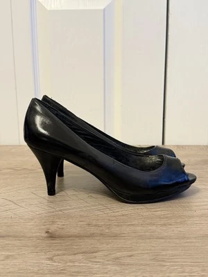 Zapatos de vestir Style & Co para mujer de tacón de aguja bajo punta abierta talla 8 1/2 usados Foto 1 de 4