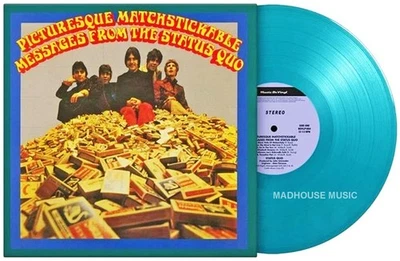 STATUS QUO LP Picturesque Matchstickable Messages TURQUOISE Colour VINYL Numbere - Image 1 of 4