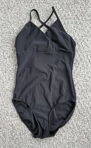 Black Crossover Leotard By “eleve Size M. EUC - Picture 1 of 4