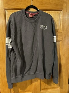Indian Motorcycle Racing Wrecking Crew Sweatshirt Pullover Large Rare - Picture 1 of 6