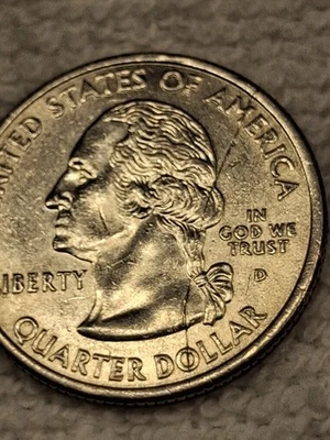 2001 D Rhode Island State Quarter HUGE OBVERSE DIE CRACK! US Mint Free Shipping - Image 1 of 4