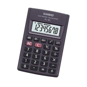 Calculatrice Casio HL-4A Gris Résine 8 x 5 cm - Photo 1/1