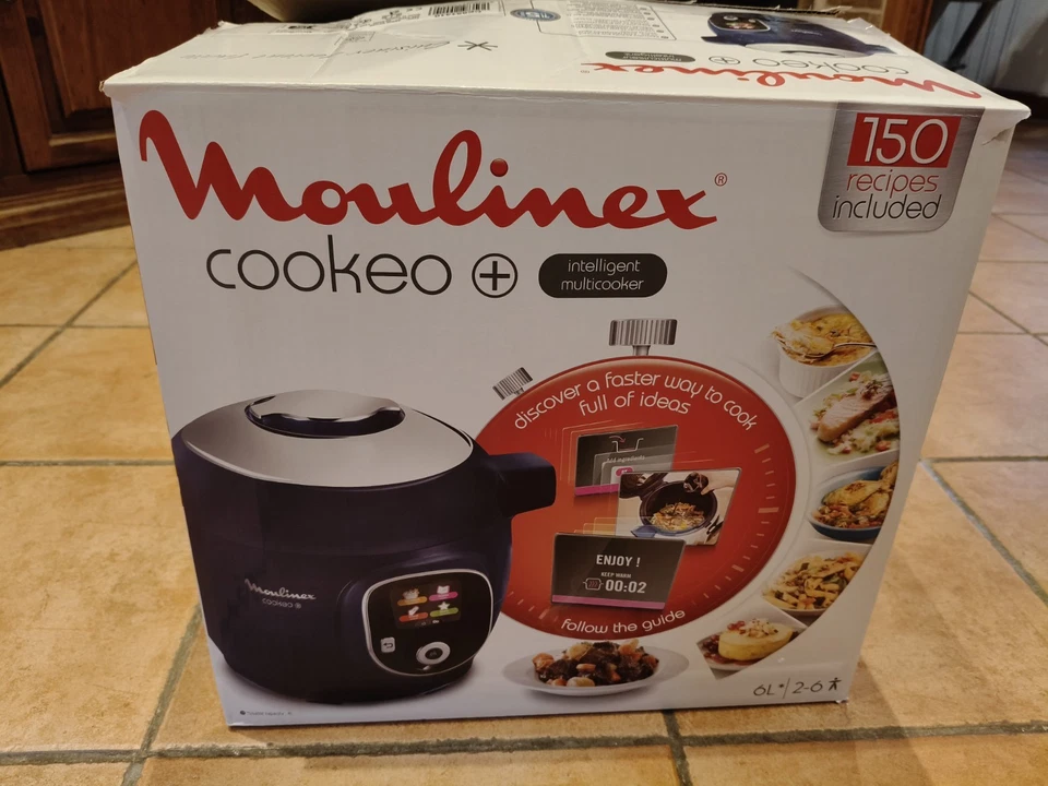 Moulinex Cookeo+ Intelligent Multicooker Blu 6L - NUOVO MAI USATO-150 ricette - Immagine 1 di 4