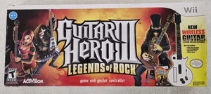 Guitar Hero III: Legends of Rock Bundle Wii 2007 GUITAR & STRAP w/Box | NO GAME! - Picture 1 of 10