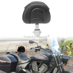 Adjustable Plug-In Driver Backrest Stripes Style For Victory Cross Country Tour - Picture 1 of 23