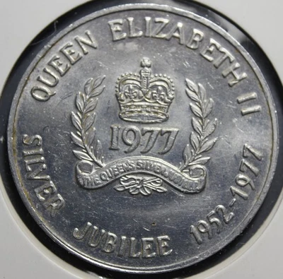 1977 Queen Elizabeth II Silver Jubilee Province Of Ontario Aluminum Token - Image 1 of 2