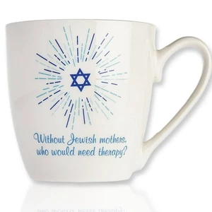 Jewish Mothers Therapy 17 oz Coffee Cup Mug - Picture 1 of 8