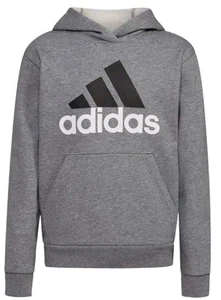 Adidas Jungen meliert grau Fleece Hoodie Sweatshirt Gr. XL 18/20 Sport - Bild 1 von 10