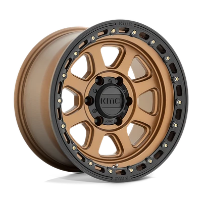 20x9 KMC KM548 CHASE Bronce Mate Con Rueda Labio Negro 8X6.5 (0mm) Foto 1 de 4
