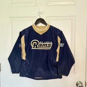 Youth Rams St. Louis NFL Football Pullover Reebok On Field Size S (8) - Picture 1 of 20
