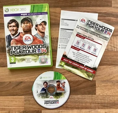 TIGER WOODS PGA TOUR 14 - EA SPORTS ORIGINAL X-BOX GAME 360 INC INSTRUCTIONS - Image 1 of 4