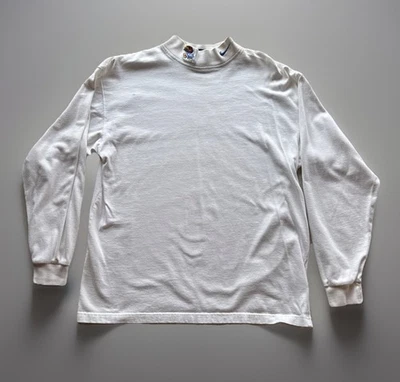 Vintage Y2K Kansas Jayhawks KU Nike Mock Neck Long Sleeve Shirt Mens Medium - Image 1 of 4