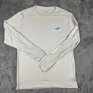 Vineyard Vines Performance Long Sleeve Mens S Swordfish Print Outdoor Fishing - Picture 1 of 11