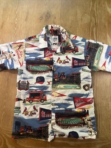 Reyn Spooner St Louis Cardinals Shirt Youth XL Hawaiian Baseball MLB Aloha - Picture 1 of 5