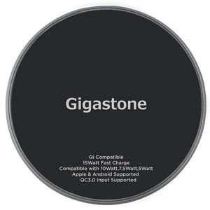 Gigastone GS-GA-9700B-R GA-9700 Certyfikat Qi Szybka bezprzewodowa podkładka ładująca - Zdjęcie 1 z 9