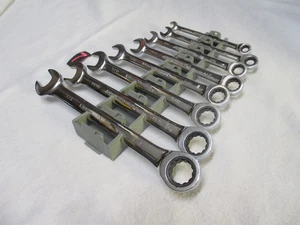 Gear Wrench 8 Piece 12 Point Ratcheting Combination Wrench Set 3/4" to 5/16" SAE - Picture 1 of 8