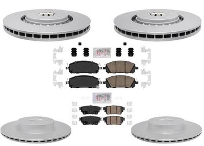 Pastilhas de rotores de freio a disco revestidas para Infiniti QX60 Pathfinder 2022 2023 2024 - Imagem 1 de 4