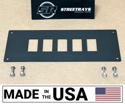 [SR] Center Dash Console Plate Panel 5 Rocker Switch Spot Yamaha Viking 700 & VI - Imagem 1 de 4