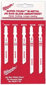 Milwaukee 49-22-1178 T-Schaft Metall/Holz Schneiden Stichsägeblatt Sortiment, 5er Pack - Bild 1 von 1