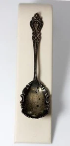 Vintage Sterlingsilber Handtuch Repousse Löffel 5-5/8" - 7401 - Bild 1 von 7