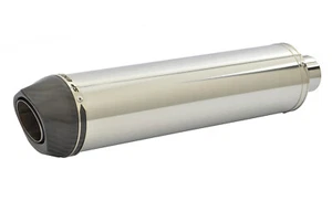 Yamaha TDM900 Exhausts SP Engineering Diabolus Stainless Round XL Carbon Outlet - Picture 1 of 8