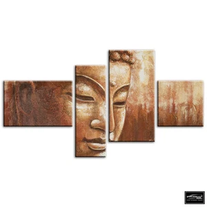 Buddha Om Mandala Peace Religion BOX FRAMED CANVAS ART Picture HDR 280gsm - Picture 1 of 1